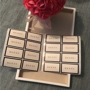 Authentic Gucci Black and White Label Set (16)From A Gucci Store.